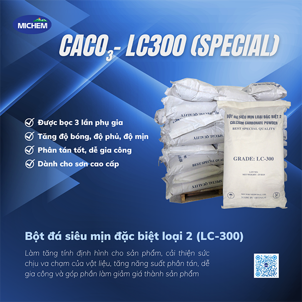CaCO3 - LC300 (Special) - Hoá Chất Michem - Công Ty CP Michem Việt Nam